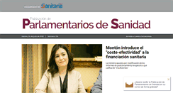 Desktop Screenshot of parlamentarios.publicacionmedica.com