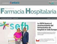 Tablet Screenshot of farmaciahospitalaria.publicacionmedica.com